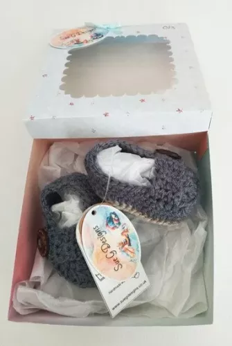 Dark Grey Baby Loafers (No Box)