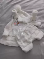 White Fur Trim Set.